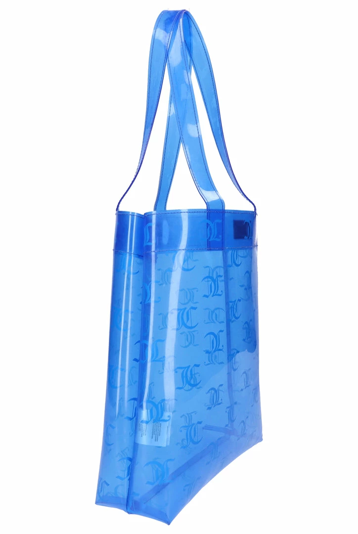 JUICY COUTURE AQUA MONOGRAM PVC TOTE SPRING SUMMER '22 COLLECTION