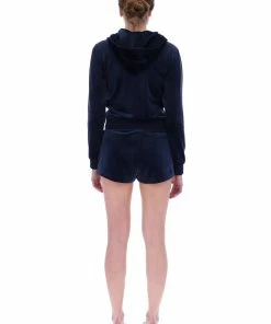 JUICY COUTURE NIGHT SKY CLASSIC VELOUR TRACK SHORT NEW IN