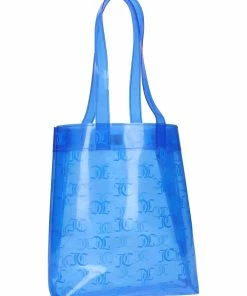 JUICY COUTURE AQUA MONOGRAM PVC TOTE SPRING SUMMER'22 COLLECTION