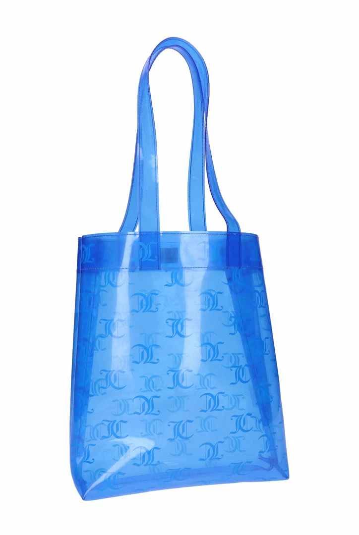 JUICY COUTURE AQUA MONOGRAM PVC TOTE SPRING SUMMER '22 COLLECTION