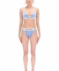 JUICY COUTURE DELLA ROBIA VELVET LOUNGE TRIANGLE BRA