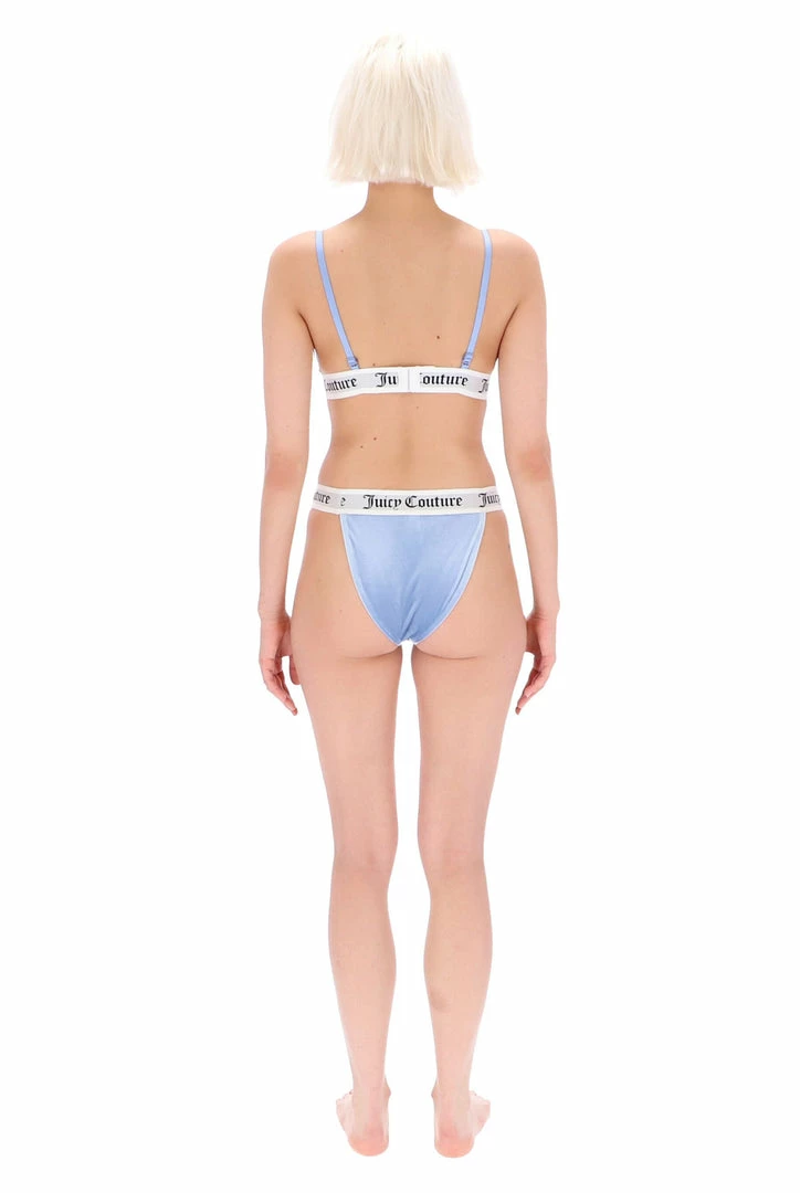 JUICY COUTURE DELLA ROBIA VELVET LOUNGE TRIANGLE BRA