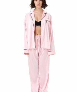 JUICY COUTURE ALMOND BLOSSOM SATIN PYJAMA TROUSERS
