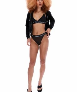 JUICY COUTURE BLACK MESH LOUNGE KNICKER