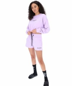JUICY COUTURE PASTEL LILAC BOXY CROP SWEATSHIRT TRACKSUITS