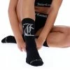 JUICY COUTURE BLACK CALF LENGTH SOCKS