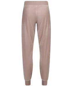 JUICY COUTURE WARM TAUPE CLASSIC VELOUR CUFFED JOGGER TRACKSUITS